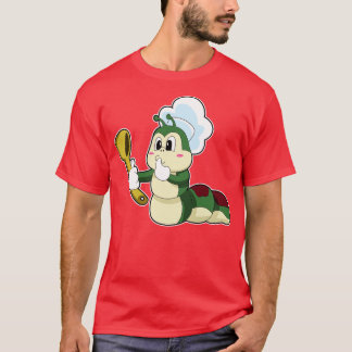 Caterpillar as Chef with Wooden spoon T-Shirt