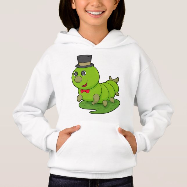 Caterpillar as Gentleman with Cylinder (Front)