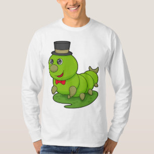 Caterpillar as Gentleman with Cylinder T-Shirt