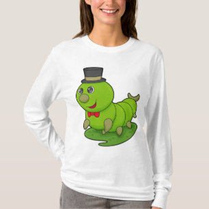 Caterpillar as Gentleman with Cylinder T-Shirt