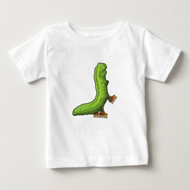 Caterpillar as Inline skater with Inline skates Baby T-Shirt (Front)