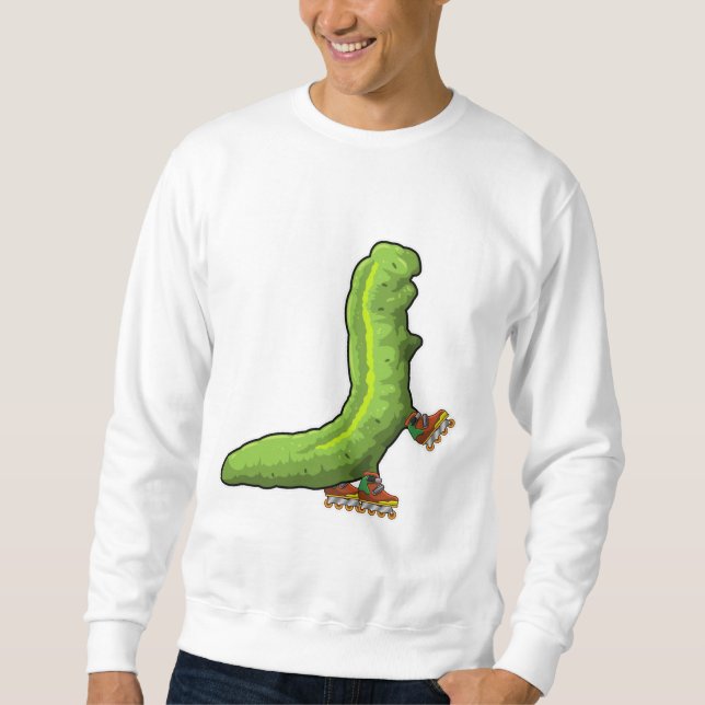 Caterpillar as Inline skater with Inline skates Sweatshirt (Front)