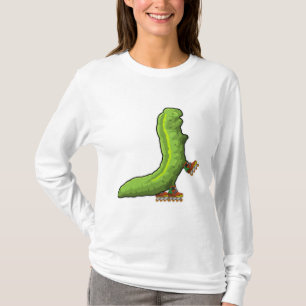 Caterpillar as Inline skater with Inline skates T-Shirt