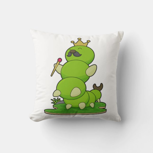 Caterpillar as King with Crown Cushion (Front)