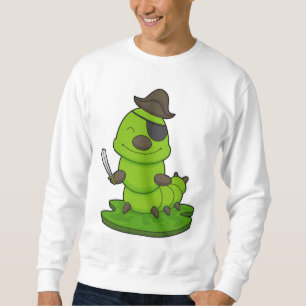 Caterpillar as Pirate with Sword Sweatshirt