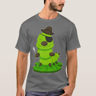 Caterpillar As Pirate With Sword T-Shirt