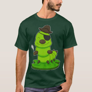 Caterpillar as Pirate with Sword T-Shirt