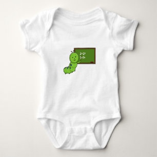 Caterpillar as Teacher with Blackboard Baby Bodysuit