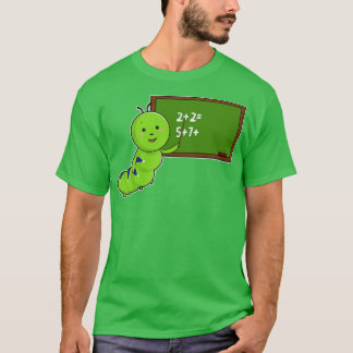 Caterpillar as Teacher with Blackboard in Class T-Shirt