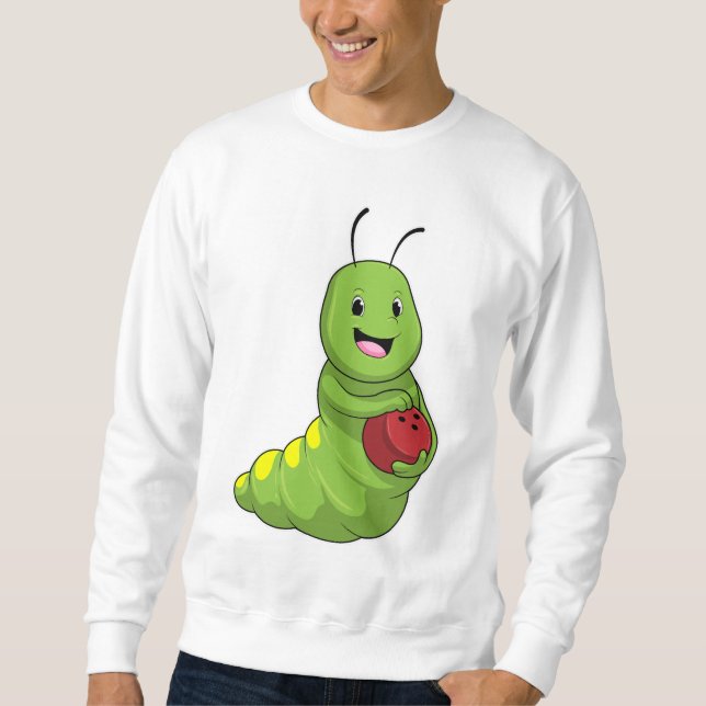 Caterpillar at Bowling with Bowling ball Sweatshirt (Front)