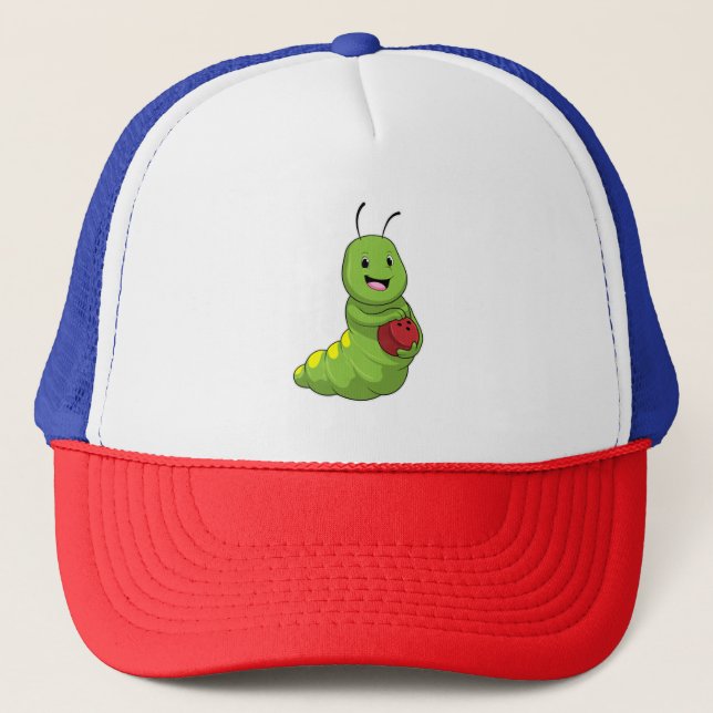 Caterpillar at Bowling with Bowling ball Trucker Hat (Front)