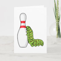 Caterpillar at Bowling with Bowling pin