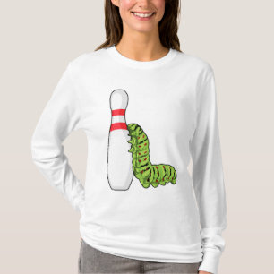 Caterpillar at Bowling with Bowling pin T-Shirt