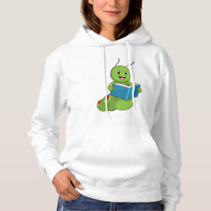 Caterpillar at Reading with Book Hoodie