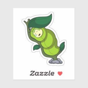 Caterpillar at Sleeping with Leaf