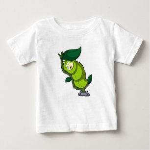Caterpillar at Sleeping with Leaf Baby T-Shirt