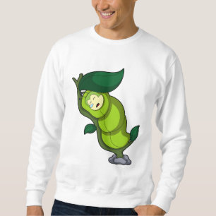 Caterpillar at Sleeping with Leaf Sweatshirt