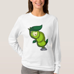 Caterpillar at Sleeping with Leaf T-Shirt