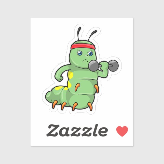 Caterpillar at Strength training with Dumbbell (Sheet)