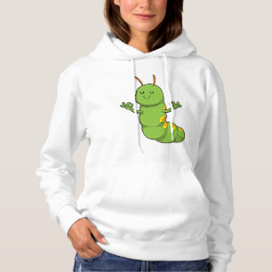 Caterpillar at Yoga Meditation Hoodie