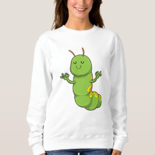 Caterpillar at Yoga Meditation Sweatshirt