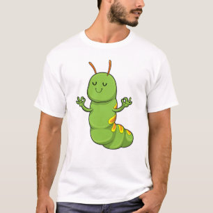 Caterpillar at Yoga Meditation T-Shirt