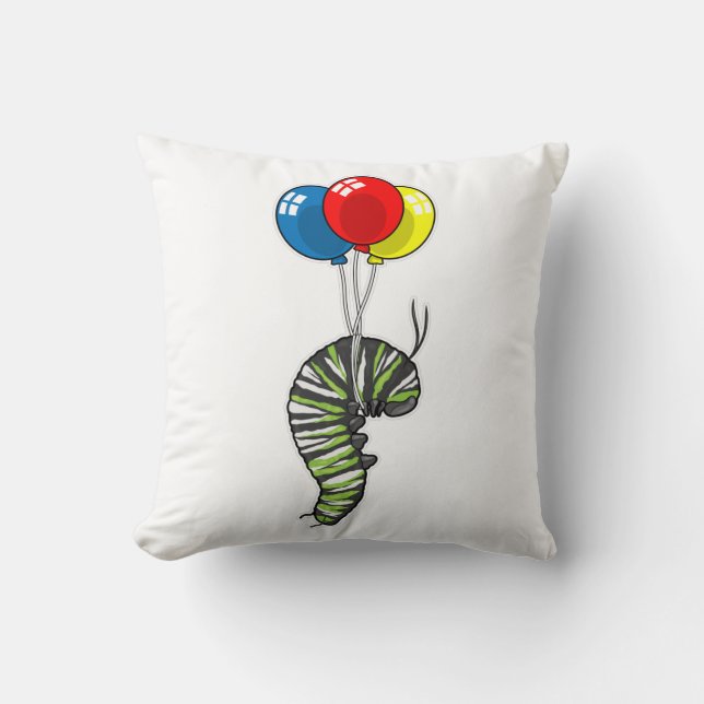 Caterpillar Balloon Cushion (Front)