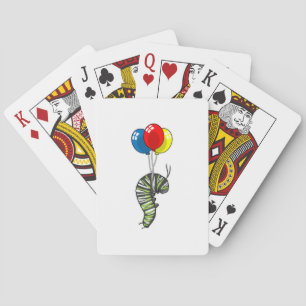 Caterpillar Balloon Playing Cards