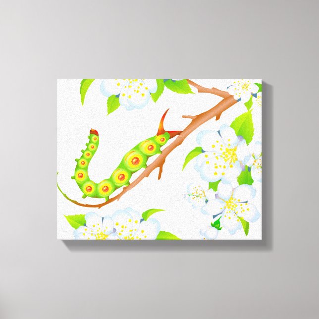 Caterpillar Blossoms Canvas Print (Front)