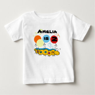 Caterpillar Customisable Birthday T-shirt