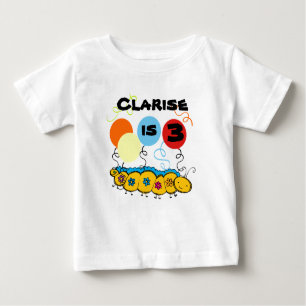 Caterpillar Customisable Birthday T-shirt