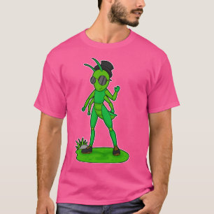 Caterpillar Gentleman Glasses Hat T-Shirt