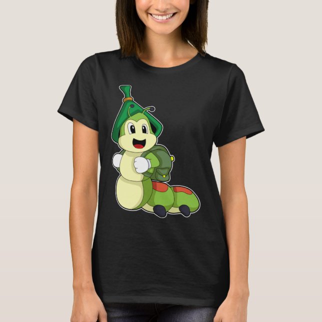 Caterpillar Hiker Backpack T-Shirt (Front)
