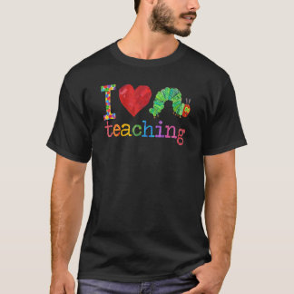 Caterpillar I Love Teaching Team Kindergarten Back T-Shirt