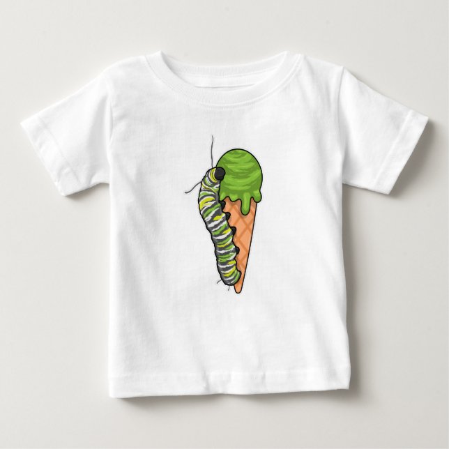 Caterpillar Ice cream Baby T-Shirt (Front)