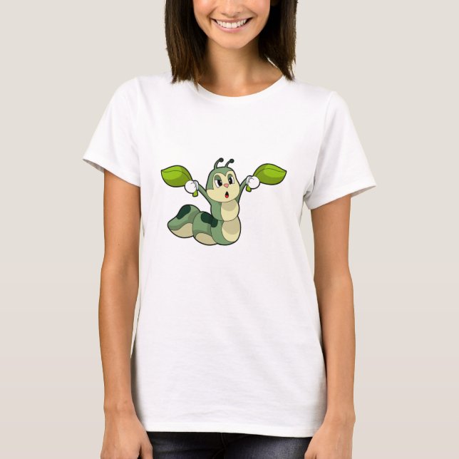 Caterpillar Leaves T-Shirt (Front)