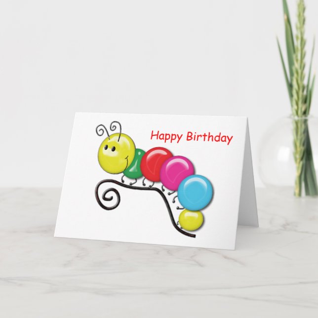 Caterpillar on a Twig Card (Front)