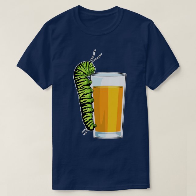 Caterpillar Orange juice T-Shirt (Design Front)