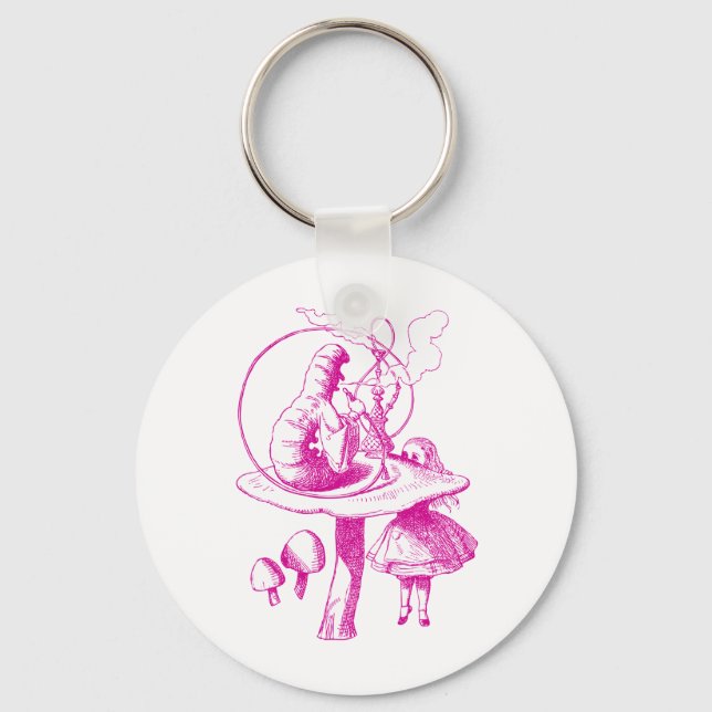 Caterpillar Pink Key Ring (Front)