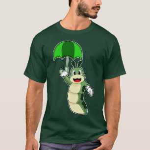 Caterpillar Raining Umbrella T-Shirt