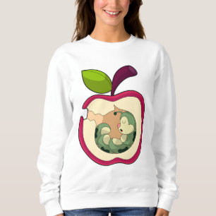 Caterpillar Sleeping Apple Sweatshirt