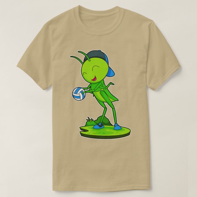 Caterpillar Volleyball Player Volleyball  T-Shirt (Design Front)