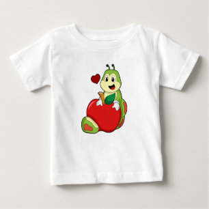 Caterpillar with Apple Baby T-Shirt
