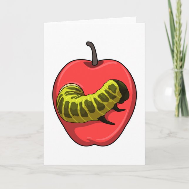 Caterpillar with Apple Card (Front)