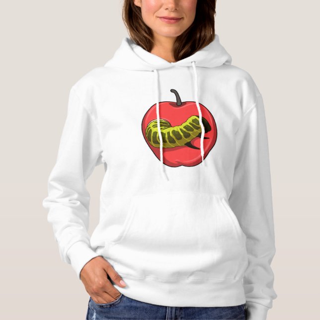 Caterpillar with Apple Hoodie (Front)