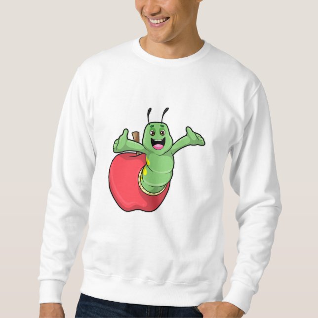 Caterpillar with Apple Sweatshirt (Front)