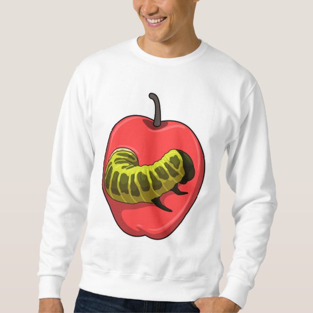 Caterpillar with Apple Sweatshirt (Front)