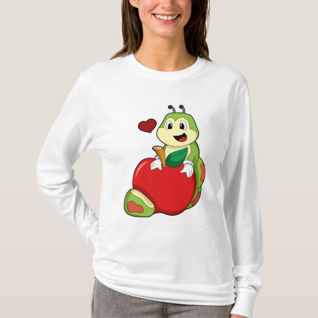 Caterpillar with Apple T-Shirt (Front)