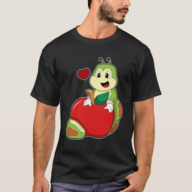 Caterpillar with Apple T-Shirt (Front)