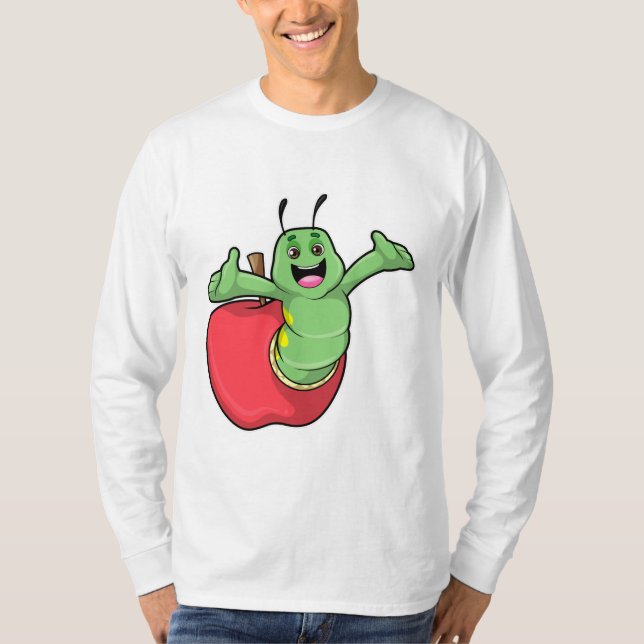 Caterpillar with Apple T-Shirt (Front)